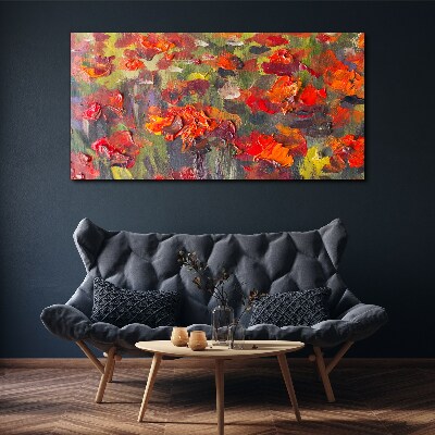 Foto op canvas Een bloemenexplosie van kleuren