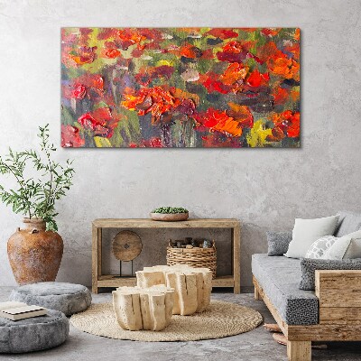 Foto op canvas Een bloemenexplosie van kleuren
