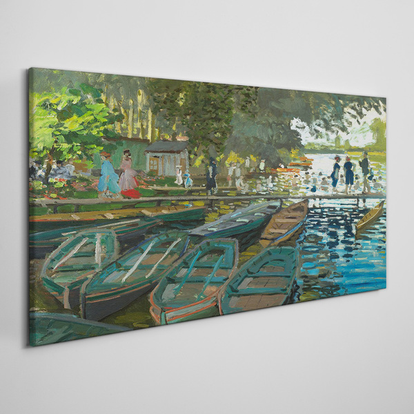Schilderij op doek La Grenouillere Monet