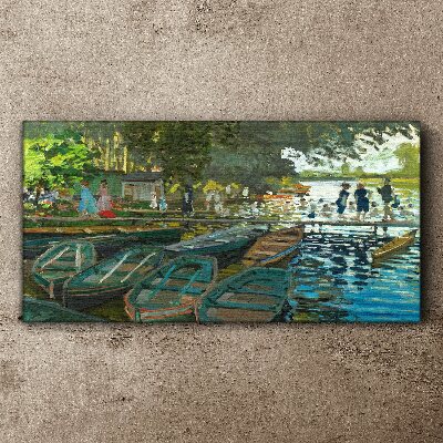 Schilderij op doek La Grenouillere Monet