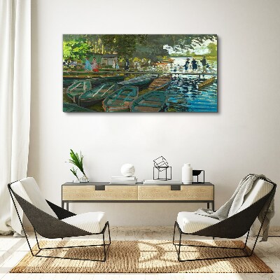 Schilderij op doek La Grenouillere Monet