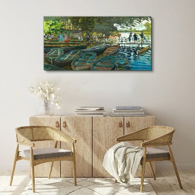 Schilderij op doek La Grenouillere Monet