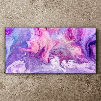 Schilderij op doek Golven van roze dromen