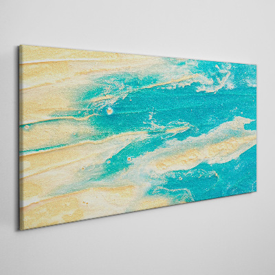 Foto op canvas Oceaan golven op het zand