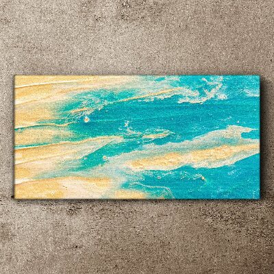 Foto op canvas Oceaan golven op het zand