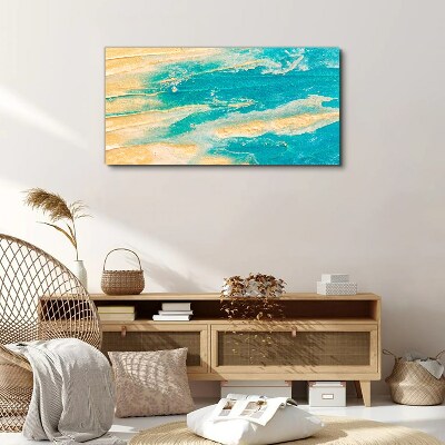 Foto op canvas Oceaan golven op het zand