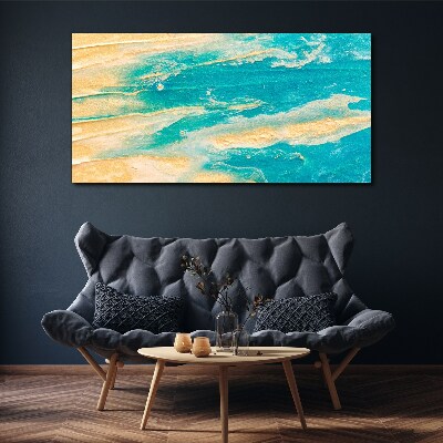 Foto op canvas Oceaan golven op het zand