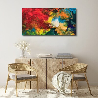 Schilderij op doek Kleurrijke chaos