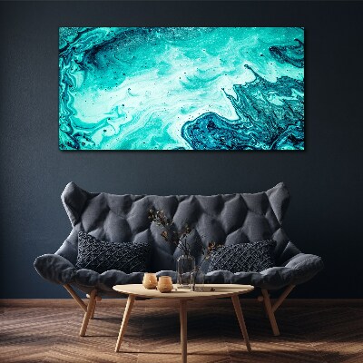 Schilderij op doek Blauwe golven in de zee