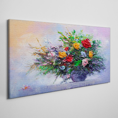 Foto op canvas Lenteboeket bloemen