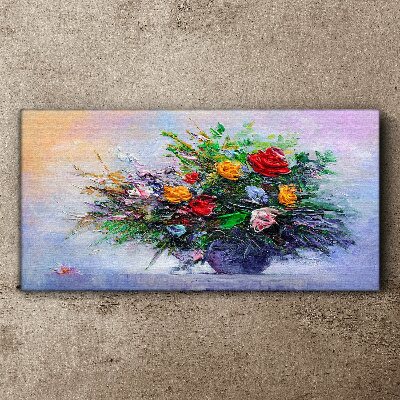 Foto op canvas Lenteboeket bloemen