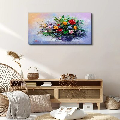 Foto op canvas Lenteboeket bloemen