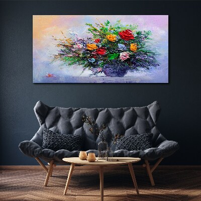 Foto op canvas Lenteboeket bloemen