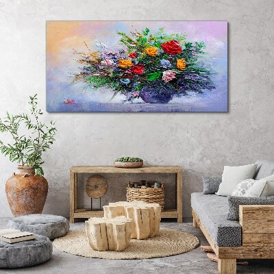 Foto op canvas Lenteboeket bloemen