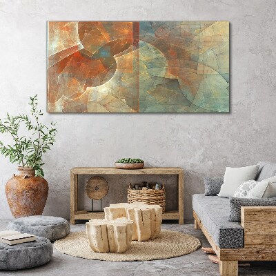 Foto op canvas Abstracte kleurencompositie