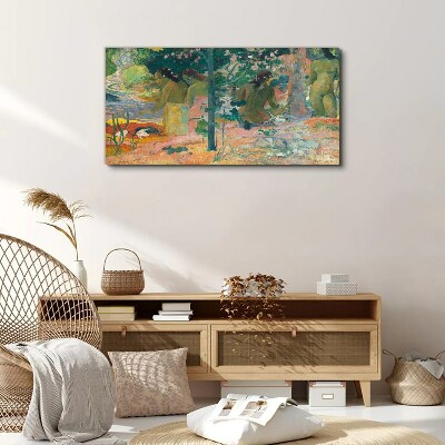 Schilderij op doek Vrouwen aan het water