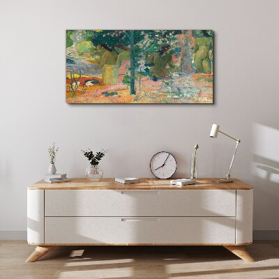 Schilderij op doek Vrouwen aan het water