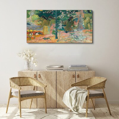 Schilderij op doek Vrouwen aan het water