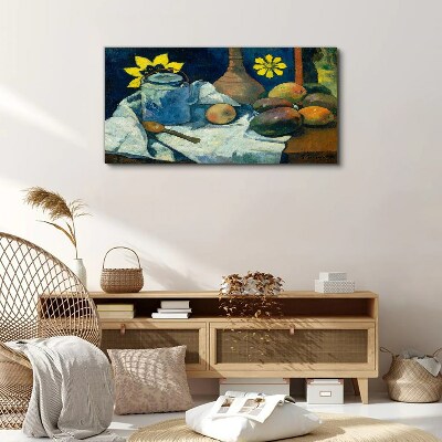 Foto op canvas Stilleven met een bloem