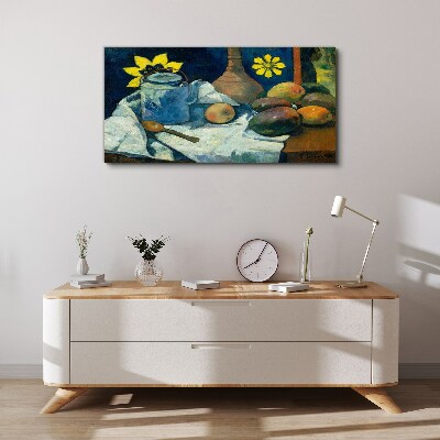 Foto op canvas Stilleven met een bloem