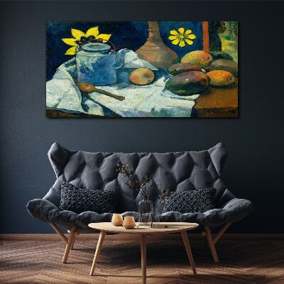 Foto op canvas Stilleven met een bloem