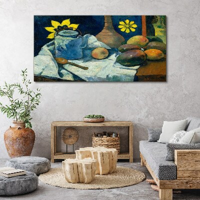 Foto op canvas Stilleven met een bloem