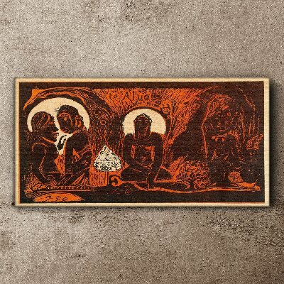 Schilderij op doek Ontmoeting in het maanlicht