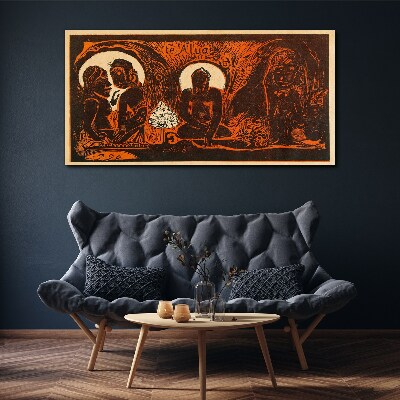 Schilderij op doek Ontmoeting in het maanlicht