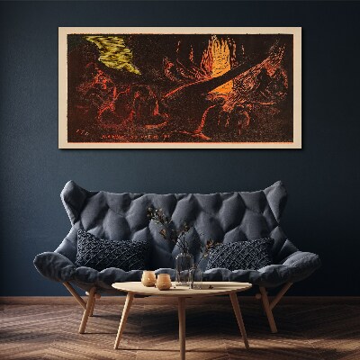 Foto op canvas Samen rond het kampvuur