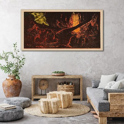 Foto op canvas Samen rond het kampvuur