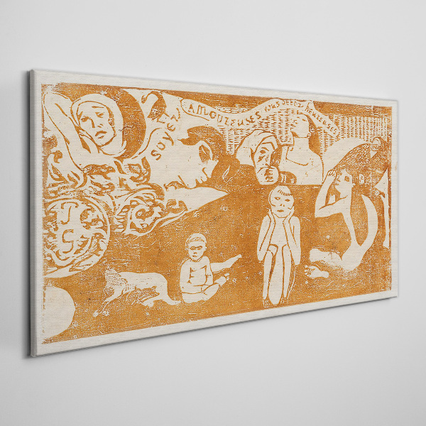 Schilderij op doek Reflecties op het menselijk bestaan