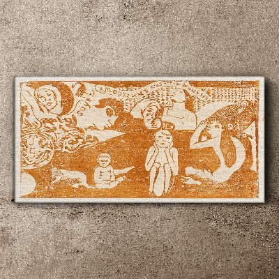 Schilderij op doek Reflecties op het menselijk bestaan