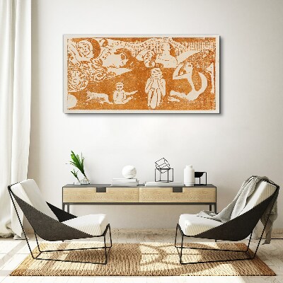 Schilderij op doek Reflecties op het menselijk bestaan