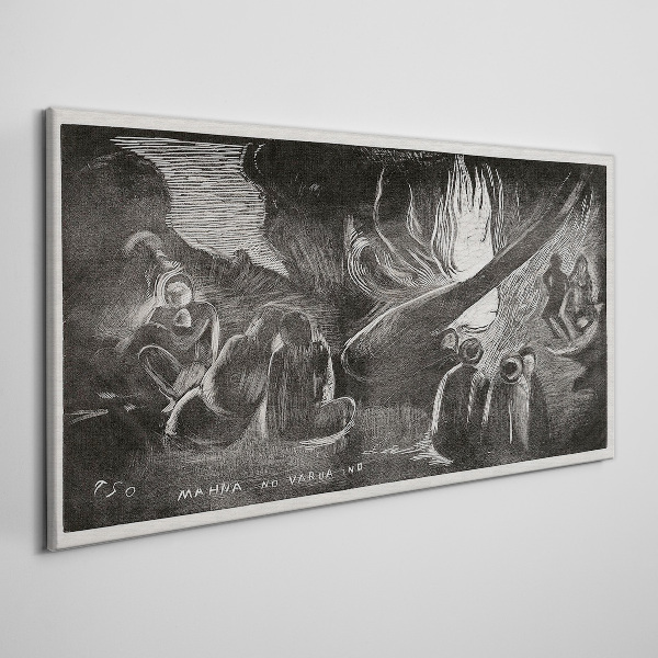 Foto op canvas Verloren in het donker