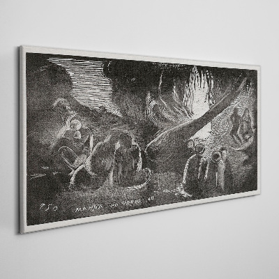 Foto op canvas Verloren in het donker