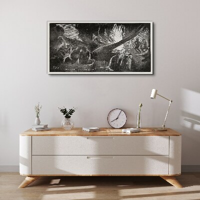 Foto op canvas Verloren in het donker