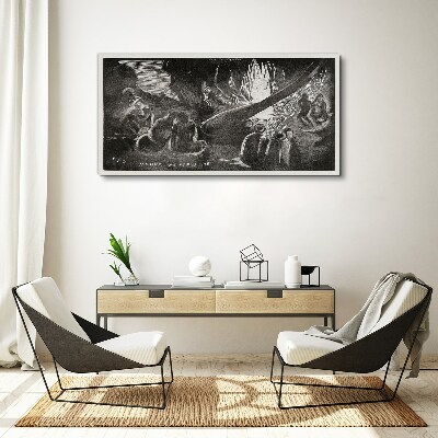 Foto op canvas Verloren in het donker