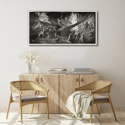 Foto op canvas Verloren in het donker