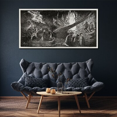 Foto op canvas Verloren in het donker