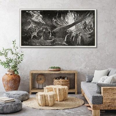 Foto op canvas Verloren in het donker