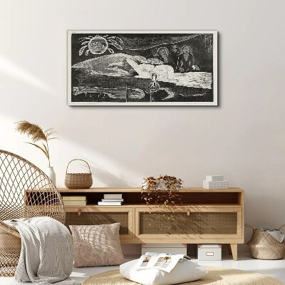 Canvas schilderij Te Po - Ralph Hotere