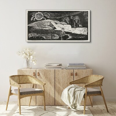 Canvas schilderij Te Po - Ralph Hotere