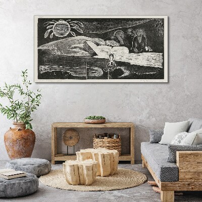 Canvas schilderij Te Po - Ralph Hotere