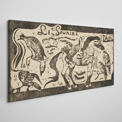 Canvas schilderij Dieren in beweging