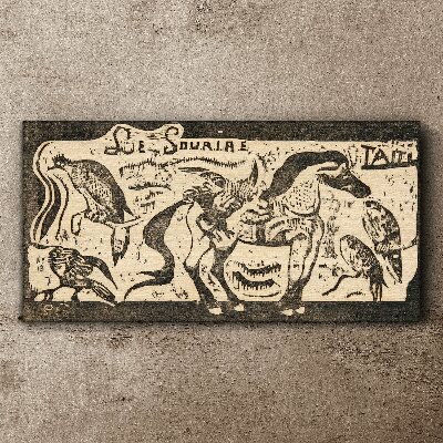 Canvas schilderij Dieren in beweging