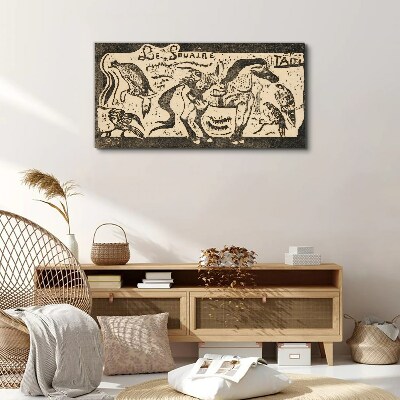 Canvas schilderij Dieren in beweging