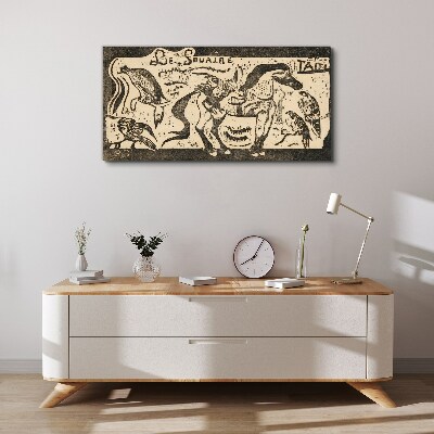 Canvas schilderij Dieren in beweging