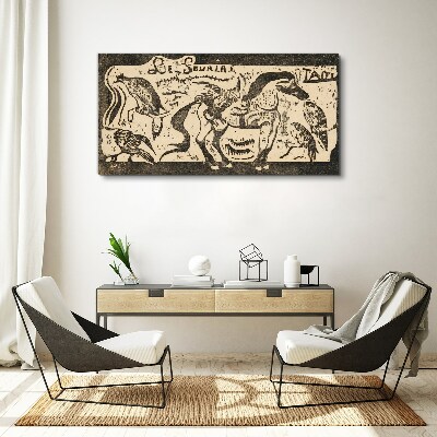 Canvas schilderij Dieren in beweging