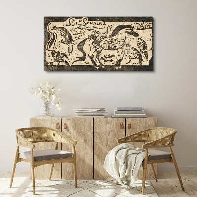 Canvas schilderij Dieren in beweging