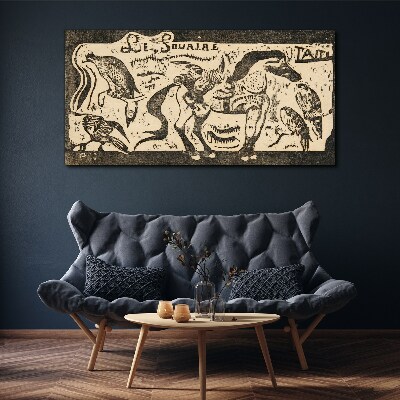 Canvas schilderij Dieren in beweging